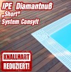 Aktion - Holzterrasse Ipe Diamantnuss Short System CONSYLT