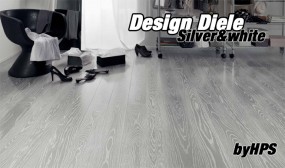 Design-Diele Silver-white