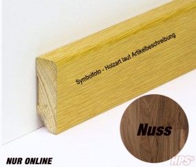 Sockelleiste Nuss 40mm versiegelt