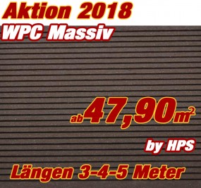 WPC Massivdiele Premium Dunkelbraun