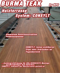 Holzterrasse Burma Teak System CONSYLT