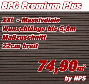 BPC Massivdiele Premium Plus - Ipe Diamantnuß