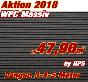 WPC Massivdiele Premium Anthrazit- Aktion 2018